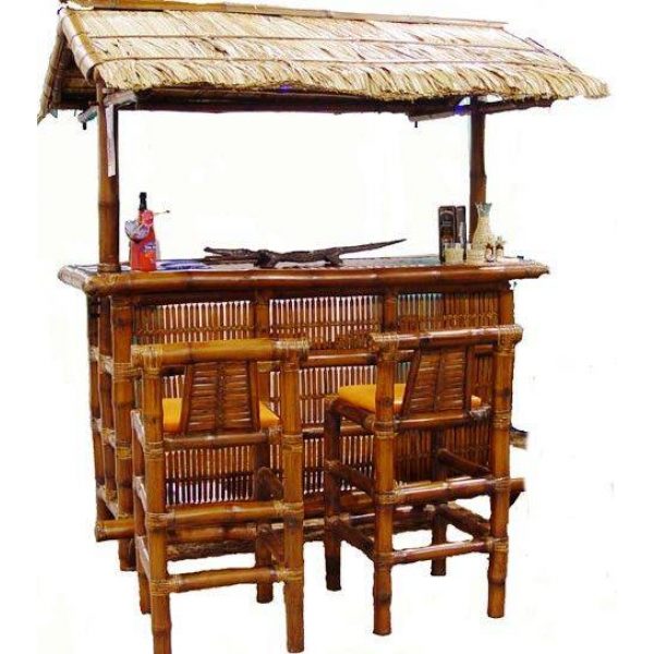 1 TIKI BAR (Bar & 2 Stools) With Roof (1300hry)+