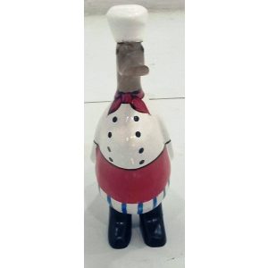 DECOR JAVA STATUE WOOD DUCK CHEF (40hry)1