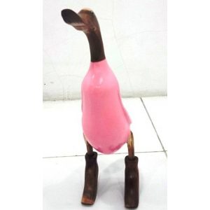 DECOR JAVA STATUE WOOD DUCK PAINTED (50hry)
