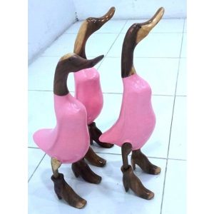 DECOR JAVA STATUE WOOD DUCK PAINTED (50hry)2