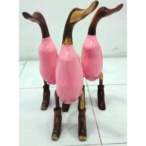 DECOR JAVA STATUE WOOD DUCK PAINTED (50hry)3